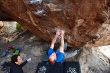 Bouldering in Hueco Tanks on 01/05/2019 with Blue Lizard Climbing and Yoga

Filename: SRM_20190105_1615500.jpg
Aperture: f/5.6
Shutter Speed: 1/200
Body: Canon EOS-1D Mark II
Lens: Canon EF 16-35mm f/2.8 L