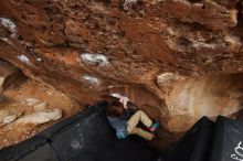 Bouldering in Hueco Tanks on 01/05/2019 with Blue Lizard Climbing and Yoga

Filename: SRM_20190105_1719410.jpg
Aperture: f/4.0
Shutter Speed: 1/200
Body: Canon EOS-1D Mark II
Lens: Canon EF 16-35mm f/2.8 L