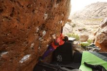 Bouldering in Hueco Tanks on 01/05/2019 with Blue Lizard Climbing and Yoga

Filename: SRM_20190105_1727160.jpg
Aperture: f/6.3
Shutter Speed: 1/200
Body: Canon EOS-1D Mark II
Lens: Canon EF 16-35mm f/2.8 L