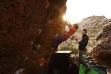 Bouldering in Hueco Tanks on 01/05/2019 with Blue Lizard Climbing and Yoga

Filename: SRM_20190105_1727330.jpg
Aperture: f/8.0
Shutter Speed: 1/250
Body: Canon EOS-1D Mark II
Lens: Canon EF 16-35mm f/2.8 L