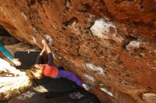 Bouldering in Hueco Tanks on 01/05/2019 with Blue Lizard Climbing and Yoga

Filename: SRM_20190105_1743240.jpg
Aperture: f/4.5
Shutter Speed: 1/200
Body: Canon EOS-1D Mark II
Lens: Canon EF 16-35mm f/2.8 L