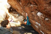 Bouldering in Hueco Tanks on 01/05/2019 with Blue Lizard Climbing and Yoga

Filename: SRM_20190105_1748100.jpg
Aperture: f/4.0
Shutter Speed: 1/200
Body: Canon EOS-1D Mark II
Lens: Canon EF 16-35mm f/2.8 L