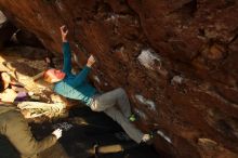 Bouldering in Hueco Tanks on 01/05/2019 with Blue Lizard Climbing and Yoga

Filename: SRM_20190105_1748240.jpg
Aperture: f/7.1
Shutter Speed: 1/200
Body: Canon EOS-1D Mark II
Lens: Canon EF 16-35mm f/2.8 L