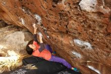 Bouldering in Hueco Tanks on 01/05/2019 with Blue Lizard Climbing and Yoga

Filename: SRM_20190105_1748550.jpg
Aperture: f/4.0
Shutter Speed: 1/200
Body: Canon EOS-1D Mark II
Lens: Canon EF 16-35mm f/2.8 L