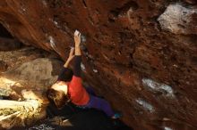 Bouldering in Hueco Tanks on 01/05/2019 with Blue Lizard Climbing and Yoga

Filename: SRM_20190105_1749050.jpg
Aperture: f/6.3
Shutter Speed: 1/200
Body: Canon EOS-1D Mark II
Lens: Canon EF 16-35mm f/2.8 L