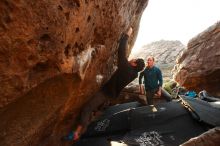 Bouldering in Hueco Tanks on 01/05/2019 with Blue Lizard Climbing and Yoga

Filename: SRM_20190105_1756450.jpg
Aperture: f/5.0
Shutter Speed: 1/250
Body: Canon EOS-1D Mark II
Lens: Canon EF 16-35mm f/2.8 L