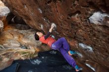 Bouldering in Hueco Tanks on 01/05/2019 with Blue Lizard Climbing and Yoga

Filename: SRM_20190105_1805400.jpg
Aperture: f/2.8
Shutter Speed: 1/160
Body: Canon EOS-1D Mark II
Lens: Canon EF 16-35mm f/2.8 L