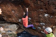 Bouldering in Hueco Tanks on 01/05/2019 with Blue Lizard Climbing and Yoga

Filename: SRM_20190105_1812320.jpg
Aperture: f/2.8
Shutter Speed: 1/125
Body: Canon EOS-1D Mark II
Lens: Canon EF 16-35mm f/2.8 L