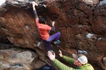 Bouldering in Hueco Tanks on 01/05/2019 with Blue Lizard Climbing and Yoga

Filename: SRM_20190105_1812351.jpg
Aperture: f/2.8
Shutter Speed: 1/125
Body: Canon EOS-1D Mark II
Lens: Canon EF 16-35mm f/2.8 L