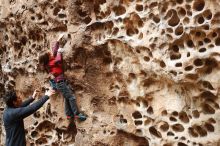 Bouldering in Hueco Tanks on 01/06/2019 with Blue Lizard Climbing and Yoga

Filename: SRM_20190106_1141380.jpg
Aperture: f/3.5
Shutter Speed: 1/100
Body: Canon EOS-1D Mark II
Lens: Canon EF 50mm f/1.8 II