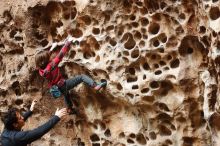 Bouldering in Hueco Tanks on 01/06/2019 with Blue Lizard Climbing and Yoga

Filename: SRM_20190106_1142100.jpg
Aperture: f/3.5
Shutter Speed: 1/100
Body: Canon EOS-1D Mark II
Lens: Canon EF 50mm f/1.8 II