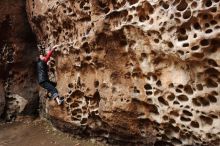 Bouldering in Hueco Tanks on 01/06/2019 with Blue Lizard Climbing and Yoga

Filename: SRM_20190106_1201160.jpg
Aperture: f/4.5
Shutter Speed: 1/100
Body: Canon EOS-1D Mark II
Lens: Canon EF 16-35mm f/2.8 L