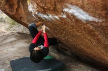 Bouldering in Hueco Tanks on 01/06/2019 with Blue Lizard Climbing and Yoga

Filename: SRM_20190106_1306120.jpg
Aperture: f/2.8
Shutter Speed: 1/320
Body: Canon EOS-1D Mark II
Lens: Canon EF 50mm f/1.8 II