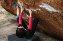 Bouldering in Hueco Tanks on 01/06/2019 with Blue Lizard Climbing and Yoga

Filename: SRM_20190106_1306270.jpg
Aperture: f/2.8
Shutter Speed: 1/400
Body: Canon EOS-1D Mark II
Lens: Canon EF 50mm f/1.8 II