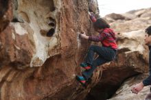 Bouldering in Hueco Tanks on 01/06/2019 with Blue Lizard Climbing and Yoga

Filename: SRM_20190106_1311500.jpg
Aperture: f/2.8
Shutter Speed: 1/1000
Body: Canon EOS-1D Mark II
Lens: Canon EF 50mm f/1.8 II