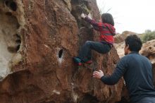 Bouldering in Hueco Tanks on 01/06/2019 with Blue Lizard Climbing and Yoga

Filename: SRM_20190106_1312000.jpg
Aperture: f/4.0
Shutter Speed: 1/640
Body: Canon EOS-1D Mark II
Lens: Canon EF 50mm f/1.8 II