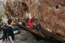 Bouldering in Hueco Tanks on 01/06/2019 with Blue Lizard Climbing and Yoga

Filename: SRM_20190106_1314040.jpg
Aperture: f/4.0
Shutter Speed: 1/400
Body: Canon EOS-1D Mark II
Lens: Canon EF 50mm f/1.8 II