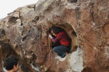 Bouldering in Hueco Tanks on 01/06/2019 with Blue Lizard Climbing and Yoga

Filename: SRM_20190106_1314380.jpg
Aperture: f/4.0
Shutter Speed: 1/500
Body: Canon EOS-1D Mark II
Lens: Canon EF 50mm f/1.8 II