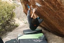 Bouldering in Hueco Tanks on 01/06/2019 with Blue Lizard Climbing and Yoga

Filename: SRM_20190106_1321170.jpg
Aperture: f/2.8
Shutter Speed: 1/250
Body: Canon EOS-1D Mark II
Lens: Canon EF 50mm f/1.8 II
