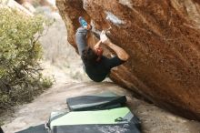 Bouldering in Hueco Tanks on 01/06/2019 with Blue Lizard Climbing and Yoga

Filename: SRM_20190106_1321210.jpg
Aperture: f/2.8
Shutter Speed: 1/250
Body: Canon EOS-1D Mark II
Lens: Canon EF 50mm f/1.8 II