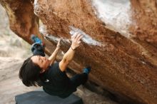 Bouldering in Hueco Tanks on 01/06/2019 with Blue Lizard Climbing and Yoga

Filename: SRM_20190106_1323280.jpg
Aperture: f/2.8
Shutter Speed: 1/250
Body: Canon EOS-1D Mark II
Lens: Canon EF 50mm f/1.8 II