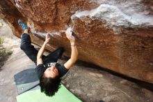 Bouldering in Hueco Tanks on 01/06/2019 with Blue Lizard Climbing and Yoga

Filename: SRM_20190106_1349421.jpg
Aperture: f/4.0
Shutter Speed: 1/400
Body: Canon EOS-1D Mark II
Lens: Canon EF 16-35mm f/2.8 L