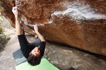 Bouldering in Hueco Tanks on 01/06/2019 with Blue Lizard Climbing and Yoga

Filename: SRM_20190106_1351250.jpg
Aperture: f/4.0
Shutter Speed: 1/400
Body: Canon EOS-1D Mark II
Lens: Canon EF 16-35mm f/2.8 L