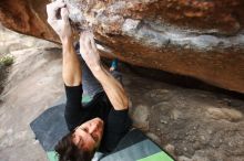 Bouldering in Hueco Tanks on 01/06/2019 with Blue Lizard Climbing and Yoga

Filename: SRM_20190106_1357270.jpg
Aperture: f/4.0
Shutter Speed: 1/250
Body: Canon EOS-1D Mark II
Lens: Canon EF 16-35mm f/2.8 L