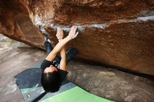 Bouldering in Hueco Tanks on 01/06/2019 with Blue Lizard Climbing and Yoga

Filename: SRM_20190106_1404000.jpg
Aperture: f/4.0
Shutter Speed: 1/320
Body: Canon EOS-1D Mark II
Lens: Canon EF 16-35mm f/2.8 L