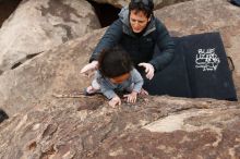 Bouldering in Hueco Tanks on 01/06/2019 with Blue Lizard Climbing and Yoga

Filename: SRM_20190106_1459300.jpg
Aperture: f/4.0
Shutter Speed: 1/400
Body: Canon EOS-1D Mark II
Lens: Canon EF 16-35mm f/2.8 L