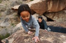 Bouldering in Hueco Tanks on 01/06/2019 with Blue Lizard Climbing and Yoga

Filename: SRM_20190106_1500430.jpg
Aperture: f/4.0
Shutter Speed: 1/500
Body: Canon EOS-1D Mark II
Lens: Canon EF 16-35mm f/2.8 L