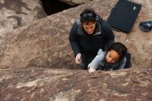 Bouldering in Hueco Tanks on 01/06/2019 with Blue Lizard Climbing and Yoga

Filename: SRM_20190106_1509060.jpg
Aperture: f/5.6
Shutter Speed: 1/250
Body: Canon EOS-1D Mark II
Lens: Canon EF 16-35mm f/2.8 L