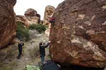 Bouldering in Hueco Tanks on 01/06/2019 with Blue Lizard Climbing and Yoga

Filename: SRM_20190106_1526090.jpg
Aperture: f/5.6
Shutter Speed: 1/200
Body: Canon EOS-1D Mark II
Lens: Canon EF 16-35mm f/2.8 L