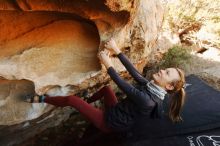 Bouldering in Hueco Tanks on 01/12/2019 with Blue Lizard Climbing and Yoga

Filename: SRM_20190112_1102260.jpg
Aperture: f/6.3
Shutter Speed: 1/200
Body: Canon EOS-1D Mark II
Lens: Canon EF 16-35mm f/2.8 L