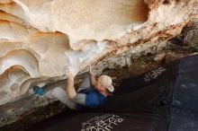 Bouldering in Hueco Tanks on 01/12/2019 with Blue Lizard Climbing and Yoga

Filename: SRM_20190112_1103560.jpg
Aperture: f/5.0
Shutter Speed: 1/200
Body: Canon EOS-1D Mark II
Lens: Canon EF 16-35mm f/2.8 L