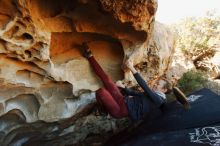 Bouldering in Hueco Tanks on 01/12/2019 with Blue Lizard Climbing and Yoga

Filename: SRM_20190112_1106000.jpg
Aperture: f/7.1
Shutter Speed: 1/200
Body: Canon EOS-1D Mark II
Lens: Canon EF 16-35mm f/2.8 L