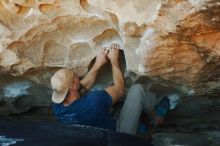 Bouldering in Hueco Tanks on 01/12/2019 with Blue Lizard Climbing and Yoga

Filename: SRM_20190112_1121120.jpg
Aperture: f/2.8
Shutter Speed: 1/250
Body: Canon EOS-1D Mark II
Lens: Canon EF 50mm f/1.8 II