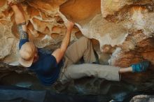 Bouldering in Hueco Tanks on 01/12/2019 with Blue Lizard Climbing and Yoga

Filename: SRM_20190112_1121400.jpg
Aperture: f/4.0
Shutter Speed: 1/250
Body: Canon EOS-1D Mark II
Lens: Canon EF 50mm f/1.8 II