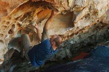 Bouldering in Hueco Tanks on 01/12/2019 with Blue Lizard Climbing and Yoga

Filename: SRM_20190112_1133310.jpg
Aperture: f/3.2
Shutter Speed: 1/250
Body: Canon EOS-1D Mark II
Lens: Canon EF 50mm f/1.8 II