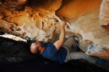 Bouldering in Hueco Tanks on 01/12/2019 with Blue Lizard Climbing and Yoga

Filename: SRM_20190112_1144270.jpg
Aperture: f/4.5
Shutter Speed: 1/250
Body: Canon EOS-1D Mark II
Lens: Canon EF 16-35mm f/2.8 L