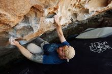 Bouldering in Hueco Tanks on 01/12/2019 with Blue Lizard Climbing and Yoga

Filename: SRM_20190112_1202500.jpg
Aperture: f/4.0
Shutter Speed: 1/250
Body: Canon EOS-1D Mark II
Lens: Canon EF 16-35mm f/2.8 L