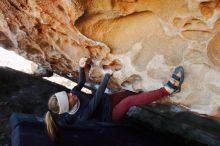 Bouldering in Hueco Tanks on 01/12/2019 with Blue Lizard Climbing and Yoga

Filename: SRM_20190112_1205550.jpg
Aperture: f/5.6
Shutter Speed: 1/250
Body: Canon EOS-1D Mark II
Lens: Canon EF 16-35mm f/2.8 L