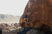 Bouldering in Hueco Tanks on 01/12/2019 with Blue Lizard Climbing and Yoga

Filename: SRM_20190112_1225240.jpg
Aperture: f/5.0
Shutter Speed: 1/250
Body: Canon EOS-1D Mark II
Lens: Canon EF 50mm f/1.8 II