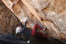 Bouldering in Hueco Tanks on 01/12/2019 with Blue Lizard Climbing and Yoga

Filename: SRM_20190112_1252220.jpg
Aperture: f/3.5
Shutter Speed: 1/250
Body: Canon EOS-1D Mark II
Lens: Canon EF 50mm f/1.8 II