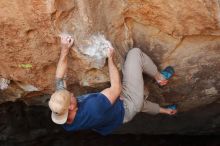 Bouldering in Hueco Tanks on 01/12/2019 with Blue Lizard Climbing and Yoga

Filename: SRM_20190112_1254430.jpg
Aperture: f/4.5
Shutter Speed: 1/250
Body: Canon EOS-1D Mark II
Lens: Canon EF 50mm f/1.8 II