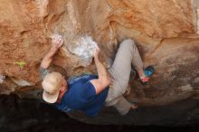 Bouldering in Hueco Tanks on 01/12/2019 with Blue Lizard Climbing and Yoga

Filename: SRM_20190112_1254480.jpg
Aperture: f/4.0
Shutter Speed: 1/320
Body: Canon EOS-1D Mark II
Lens: Canon EF 50mm f/1.8 II