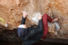 Bouldering in Hueco Tanks on 01/12/2019 with Blue Lizard Climbing and Yoga

Filename: SRM_20190112_1257540.jpg
Aperture: f/3.5
Shutter Speed: 1/320
Body: Canon EOS-1D Mark II
Lens: Canon EF 50mm f/1.8 II