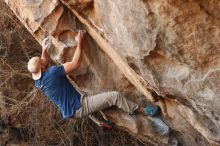 Bouldering in Hueco Tanks on 01/12/2019 with Blue Lizard Climbing and Yoga

Filename: SRM_20190112_1300520.jpg
Aperture: f/3.5
Shutter Speed: 1/320
Body: Canon EOS-1D Mark II
Lens: Canon EF 50mm f/1.8 II