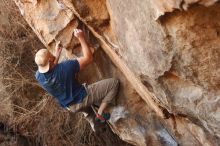 Bouldering in Hueco Tanks on 01/12/2019 with Blue Lizard Climbing and Yoga

Filename: SRM_20190112_1301050.jpg
Aperture: f/3.5
Shutter Speed: 1/320
Body: Canon EOS-1D Mark II
Lens: Canon EF 50mm f/1.8 II