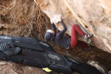 Bouldering in Hueco Tanks on 01/12/2019 with Blue Lizard Climbing and Yoga

Filename: SRM_20190112_1306290.jpg
Aperture: f/2.8
Shutter Speed: 1/320
Body: Canon EOS-1D Mark II
Lens: Canon EF 50mm f/1.8 II